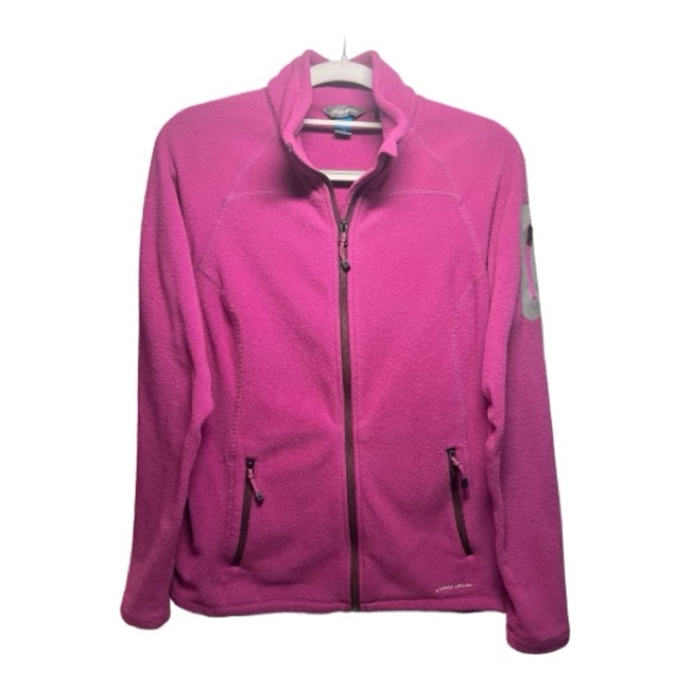 Eddie Bauer Polartec Fleece Jacket First Ascent Womens Medium Full Zip Purple